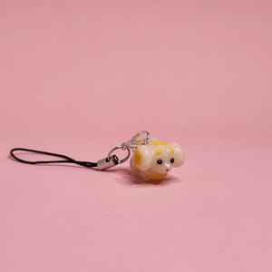 PKMN dough puppy keychain charm kawaii valentines gift