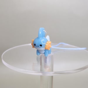 Portachiavi con ciondolo a forma di geco blu, regalo kawaii