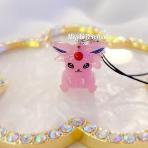PKMN psychische Katze Schlüsselanhänger Charme kawaii Geschenk