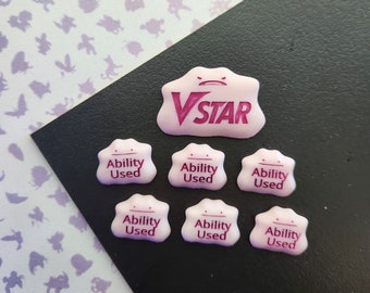 Ability & Vstar markers for Pokemon TCG