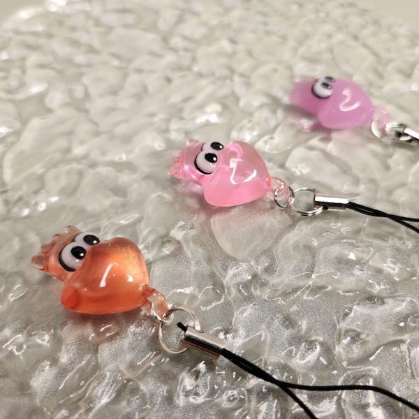 ink squid keychain charm kawaii gift