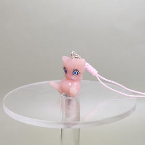 Portachiavi con ciondolo rosa psichico, regalo kawaii