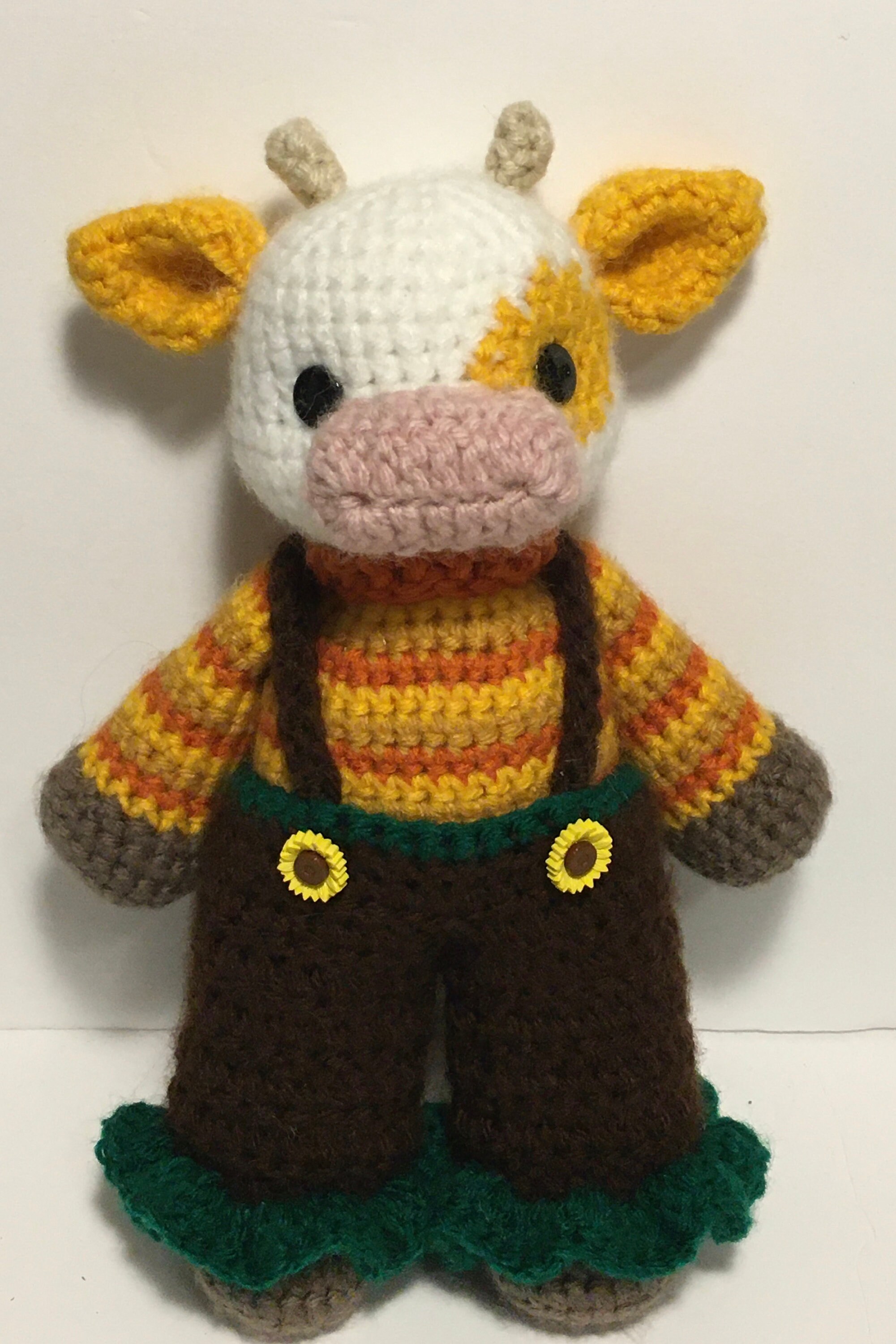 Sunflower Cow Crochet Pattern Etsy