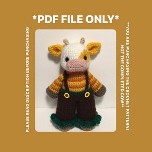 Sunflower Cow ~ Crochet Pattern