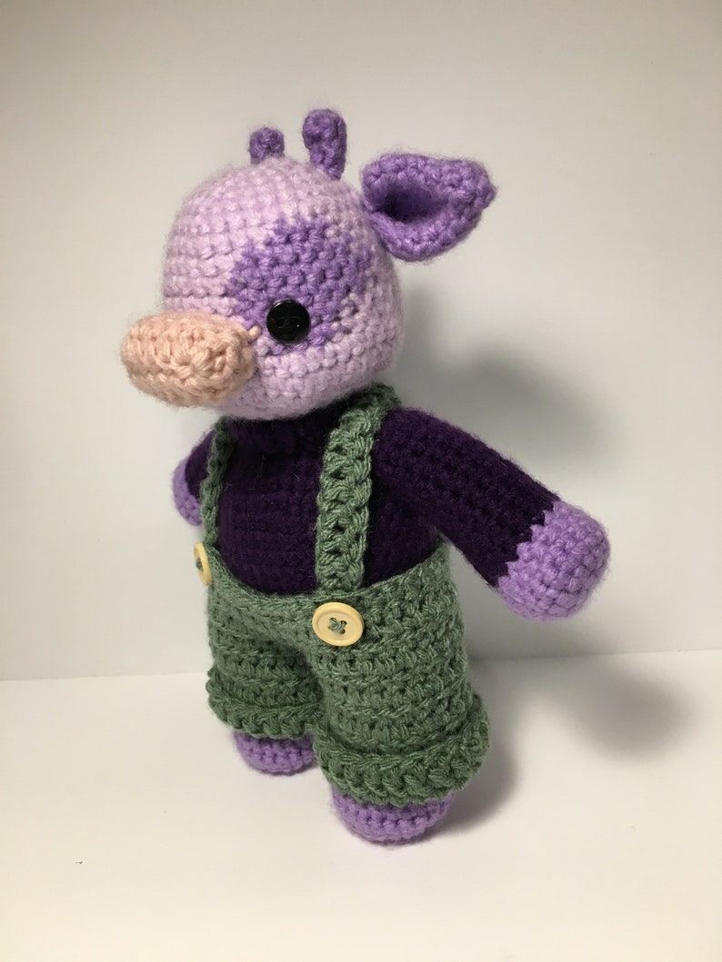 lavender cow crochet pattern image 2