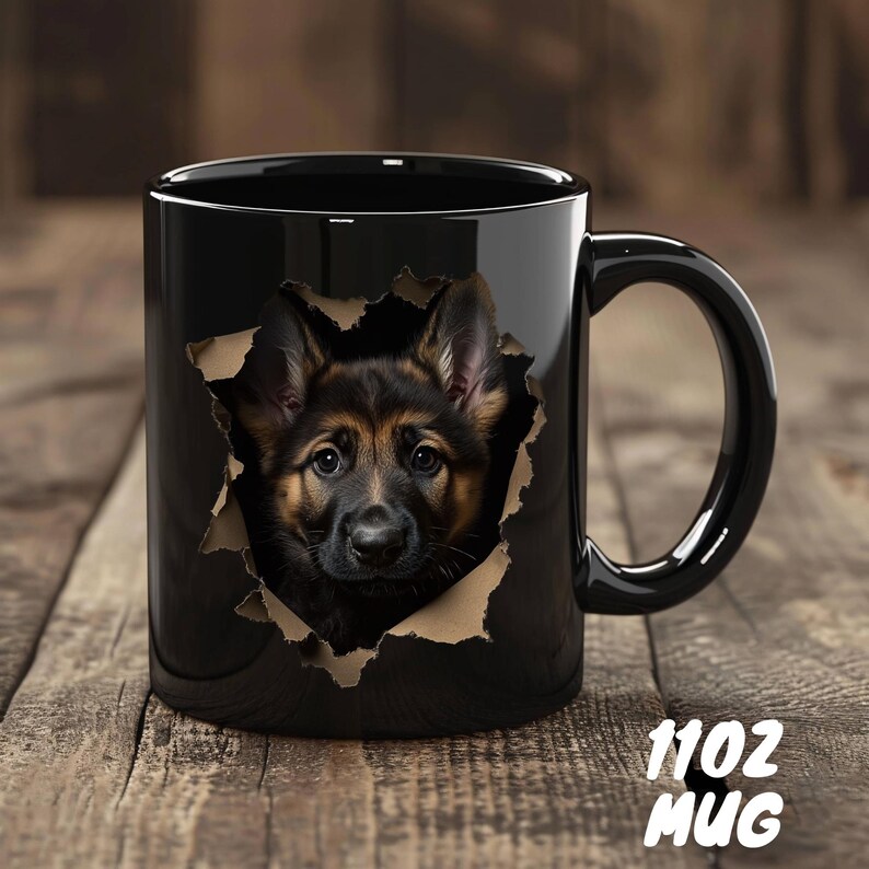 Ceramic German Shepherd Mug, Perfect Gift for German Shepherd Lovers