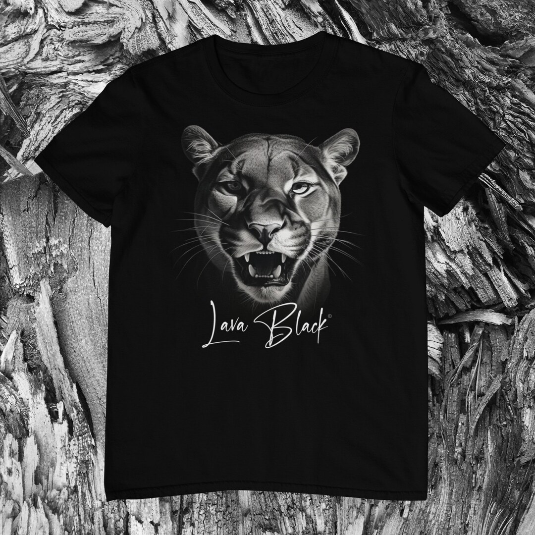 Puma Tshirt, Cougar Shirt, Mountain Lion Lover, Mountain Lion Face
