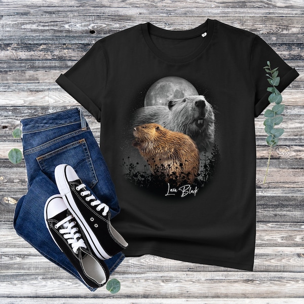 Biber Tshirt, Biber Shirt, Biber Liebhaber, Süsser Biber, Biber Geschenk, Wildlife Shirt, Natur Tshirt, Biber Grafik Shirt, Niedlicher Biber