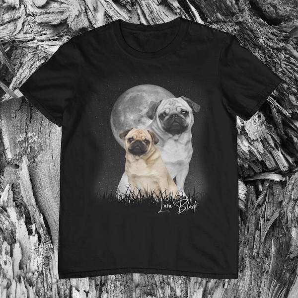 Mops Shirt , Mops Tshirt, Niedlicher Mops, Geschenk für Sie, Geschenk für Ihn, Hundekunst, Mops Geschenk, Mops Illustration, Hundehalter