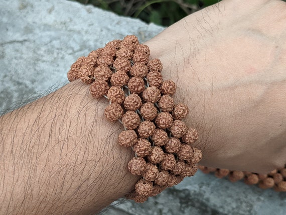 Free Size 5 Mukhi Rudraksha Bracelet - Certified - Radhey Rudraksha