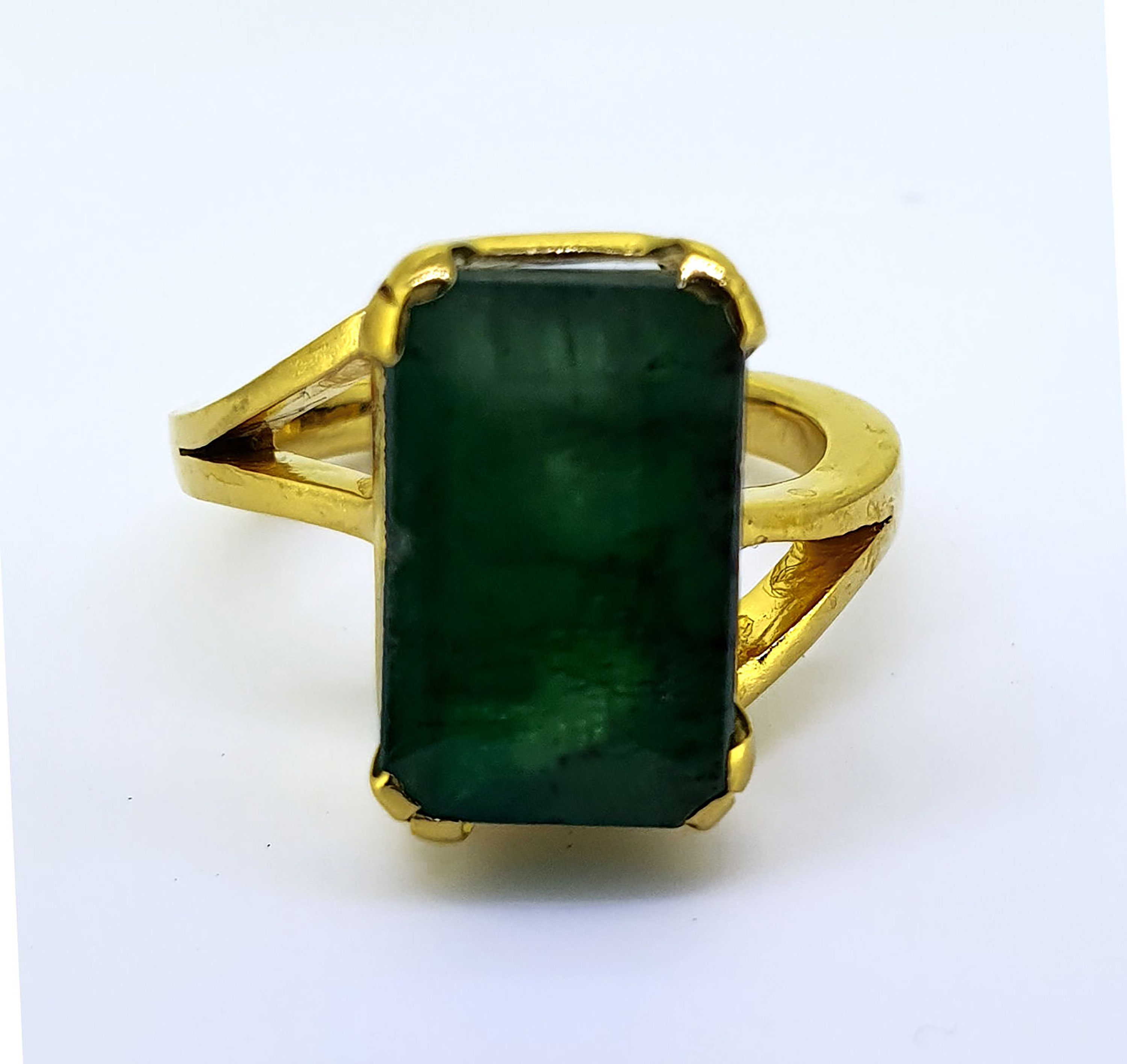 LMDPRAJAPATIS 7.25 Ratti 6.50 Carat Natural Emerald Panna Stone Panchadhatu  Silver Adjustable Ring For Women And Men : Amazon.in: Fashion