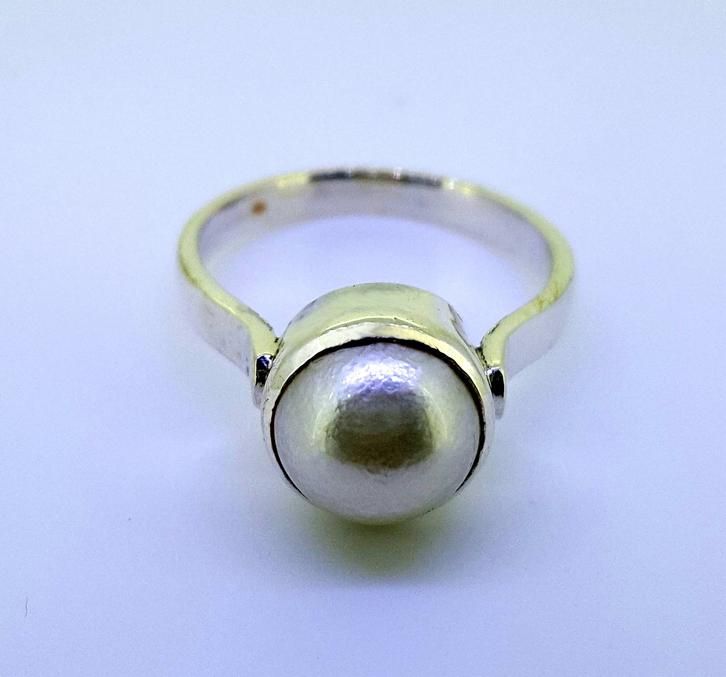 Certified 3 10ct Natural South Sea Pearl moti Astrological Silver Ring for Strengthening Moon Self confidence Anger Control Calmness Etsy