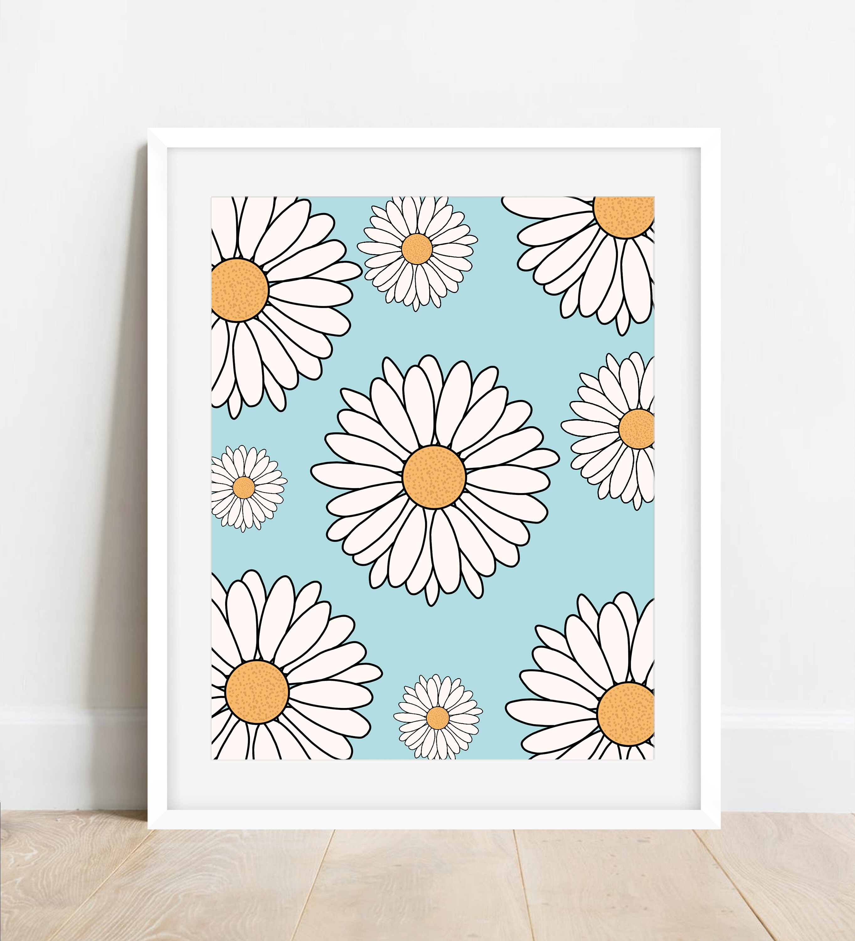 Daisy print / daisies / floral prints / cute prints / Etsy