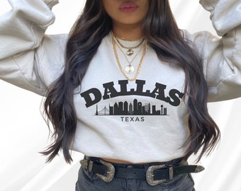 Dallas Sweatshirt , Unisex Dallas Texas Sweatshirt, Texas Crewneck,Texas Tshirt, Dallas Sweater, Dallas Crewneck, Unisex Sweatshirt