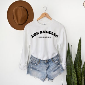 Los Angeles Crewneck Sweatshirt,  Los Angeles Pullover, Los Angeles Sweatshirt, California Sweatshirt, LA Crewneck
