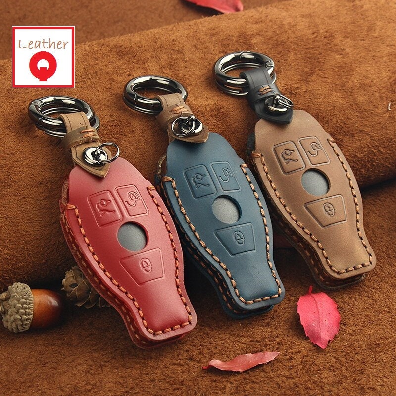 Luxury Leather Best Car Key Cover Bag Auto Keychain Protector Etsy