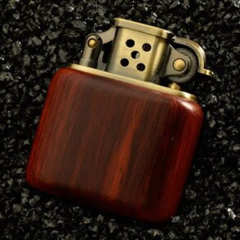ROSEWOOD Wooden Lighter case Vintage Lighter Wood Lighter Etsy