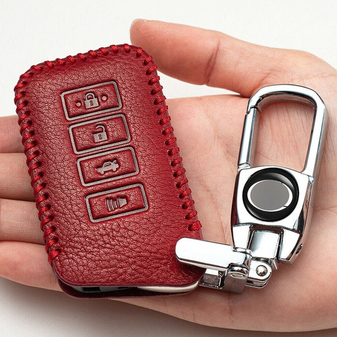 Lexus 4 Buttons Luxury Retro Leather Car Key Fob Cover Case Etsy
