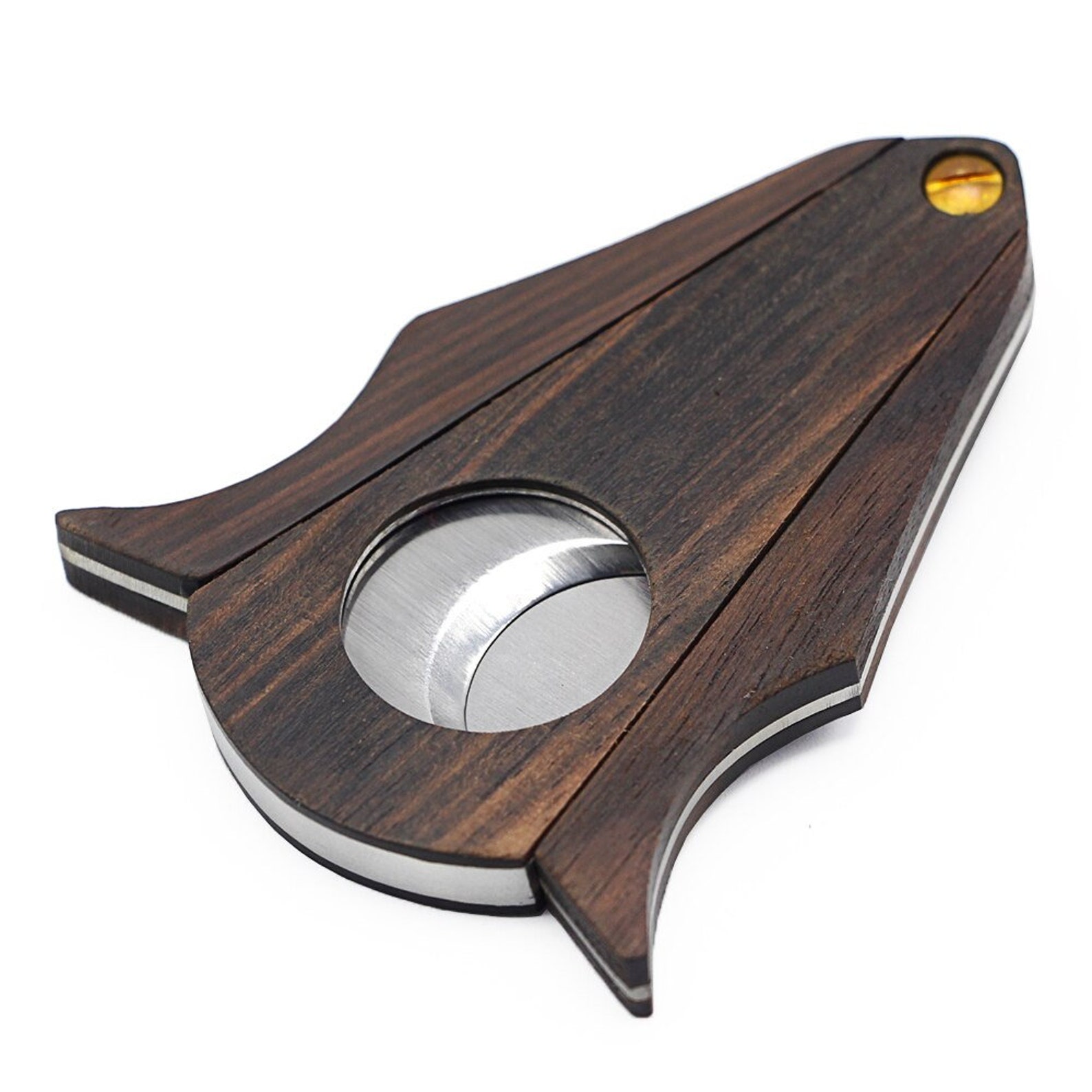 Unique Wood Cigar Cutter Cigar Cutter Sharp Lock System Wood Etsy
