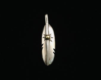 9x36mm Retro Feather Pendant 925 Sterling Silver Pendant Japan Takahashi Goro for Jewelry Marking for Necklace Earring Fashion Pendant