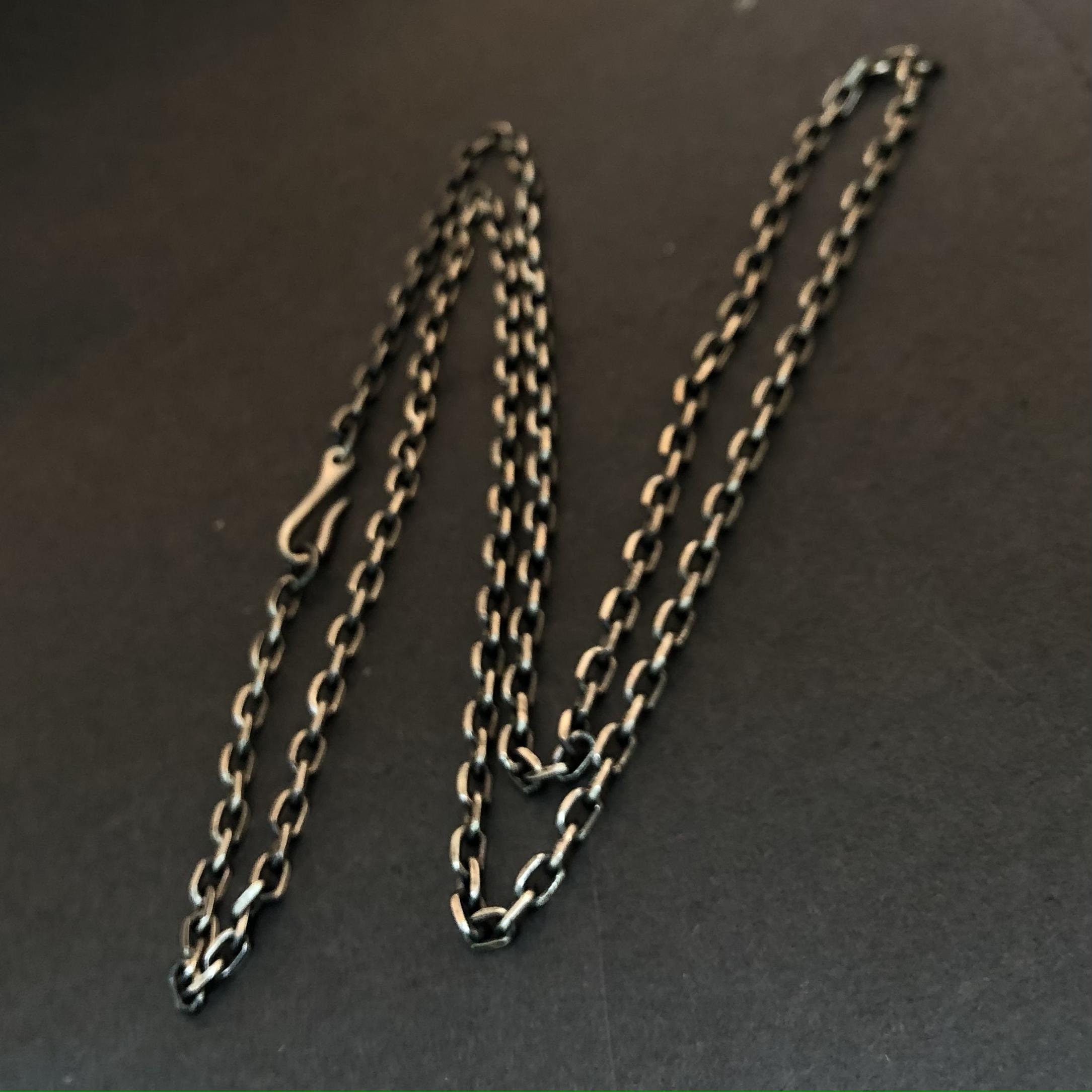 925 Sterling Silver Simple Necklace Unique Bohemian Charm Necklace Takahashi Goro Native American Tribe Necklace Mens Jewelry Gift for Him