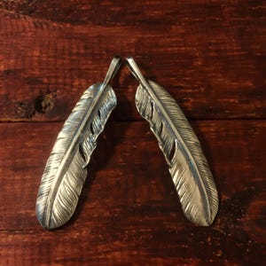 66x14mm Retro Feather Pendant 925 Sterling Silver Pendant Japan Takahashi Goro Pendant Jewelry Marking for Necklace Earring Best Gift
