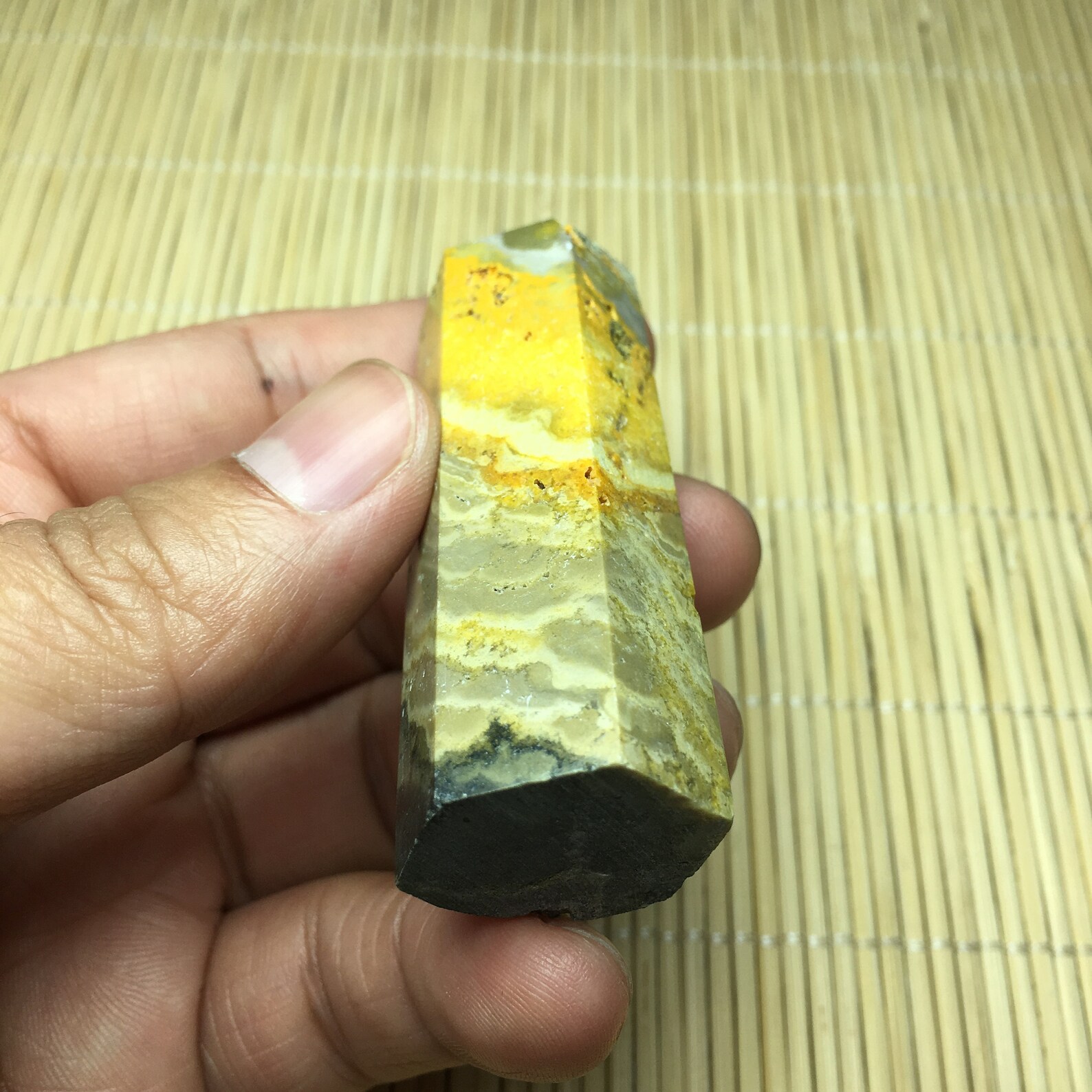 Natural Honey Bee Jasper Tower Reiki Healing Point Single Etsy