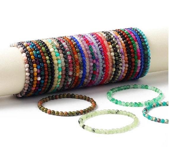 Jewelry Small Crystal Bead Bracelet 4mm Natural Crystal Bracelets