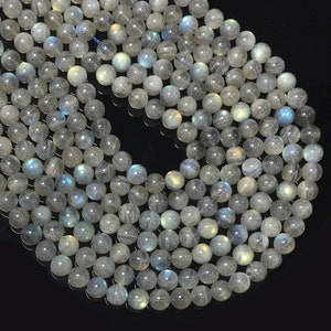 4mm 6mm 8mm 10mm 12mm Natural Color Gray Labradorite Beads Stone for Bracelet or Necklace Diy Jewelry Making Gemstone Spacer Beads 15inch