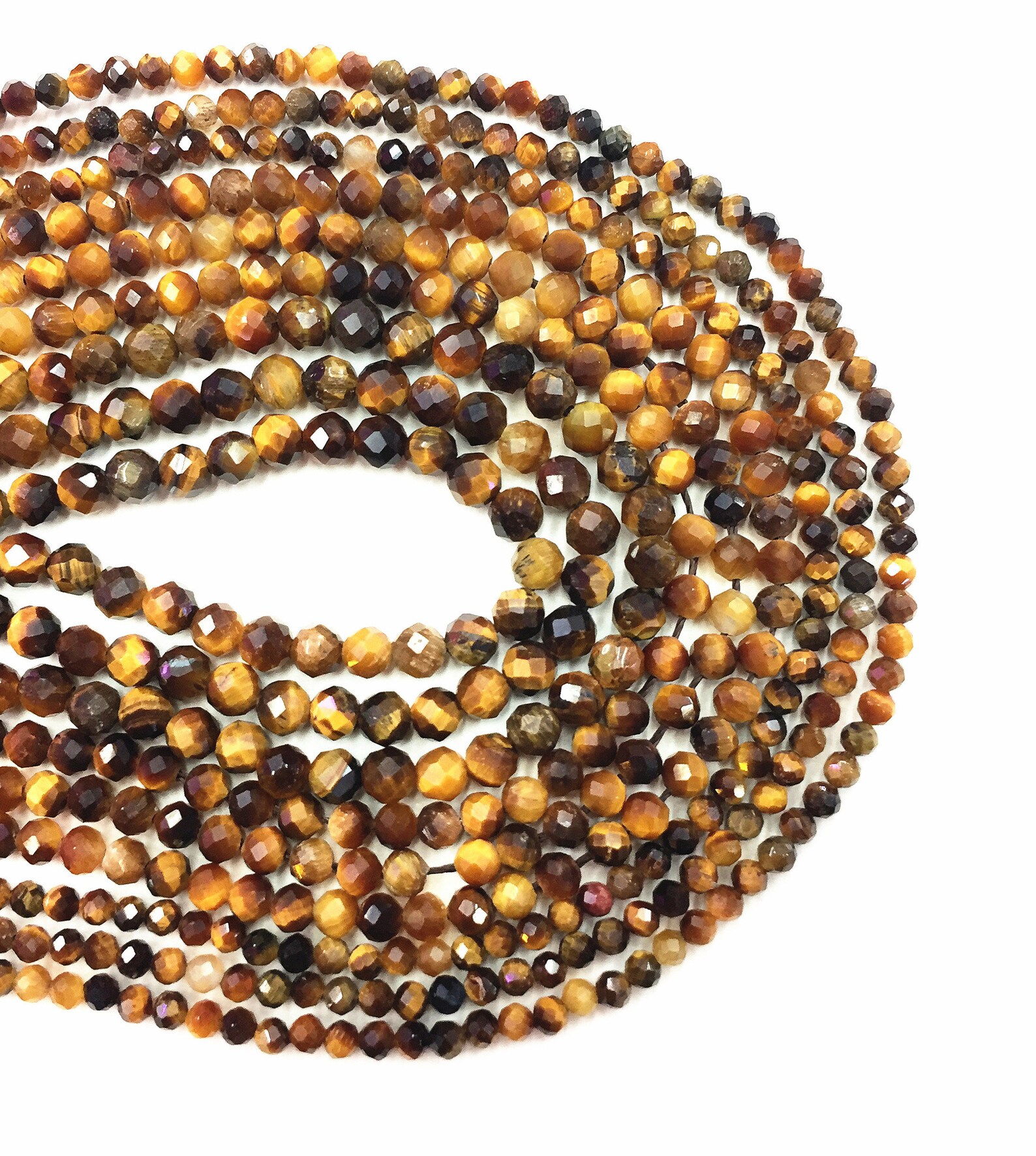 Yellow tiger eye beads Clearance