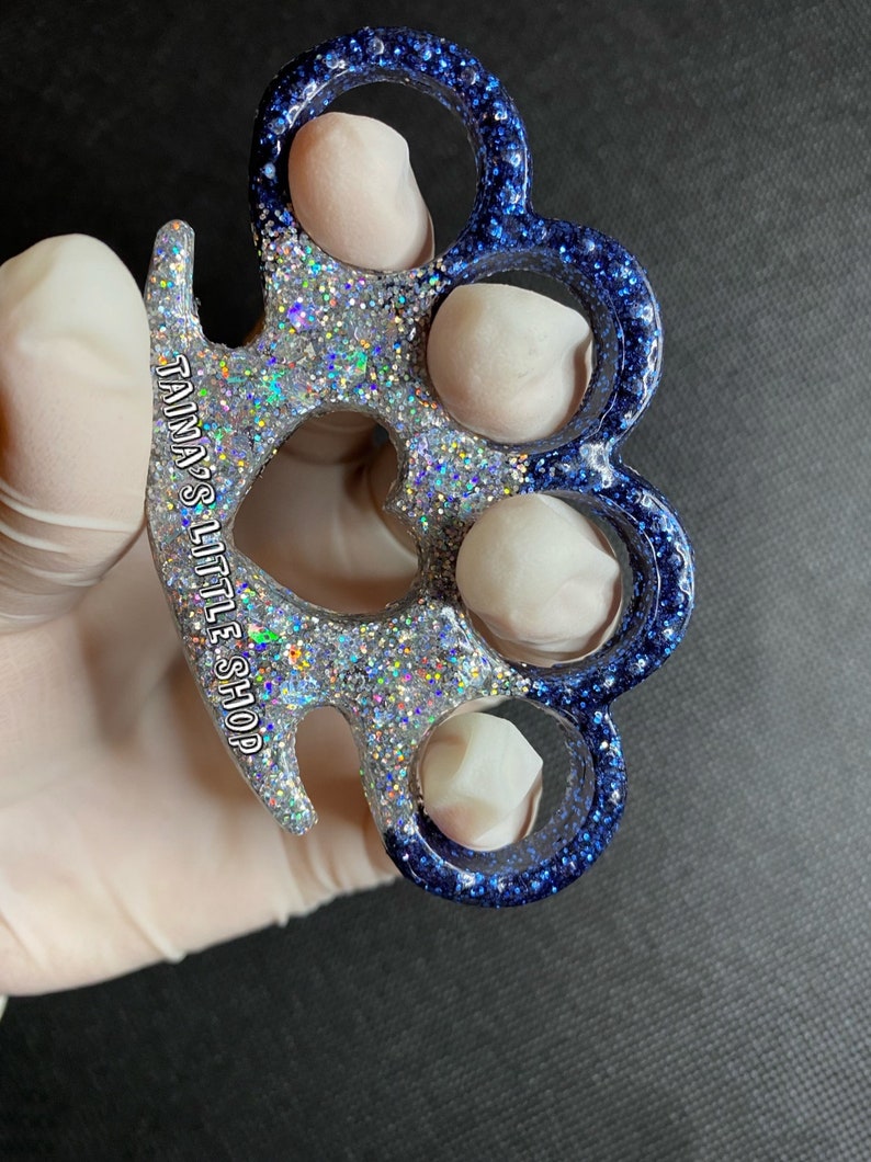 Brass Knuckles Plastic Brass Knuckles Self Defense Keychain Etsy