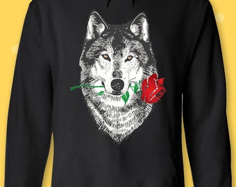 Wolf Pullover Etsy