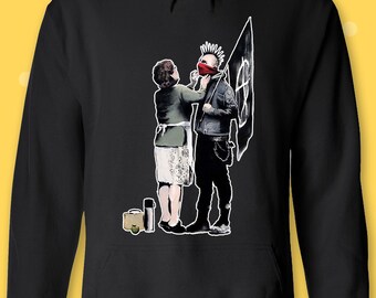 Banksy Street Art Graffiti Cool Funny Men Women Unisex Top Sweatshirt Hoodie 619
