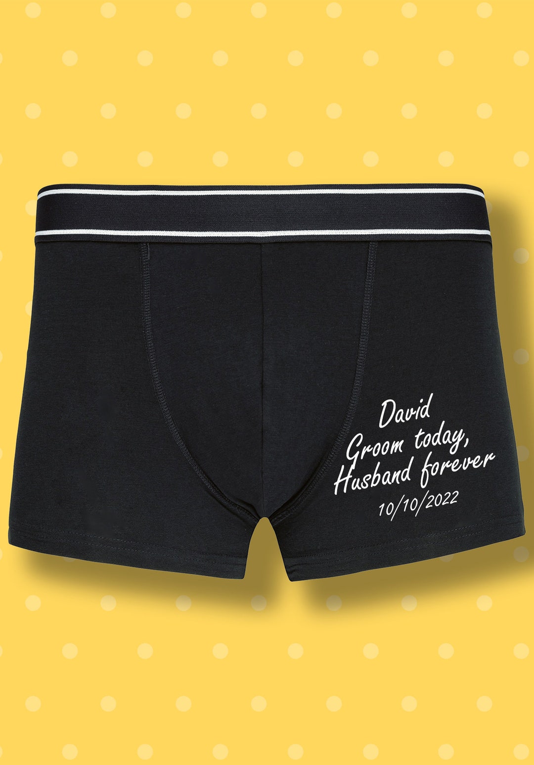 Personalized Groom Boxer Custom Wedding Funny Men Underwear Etsy