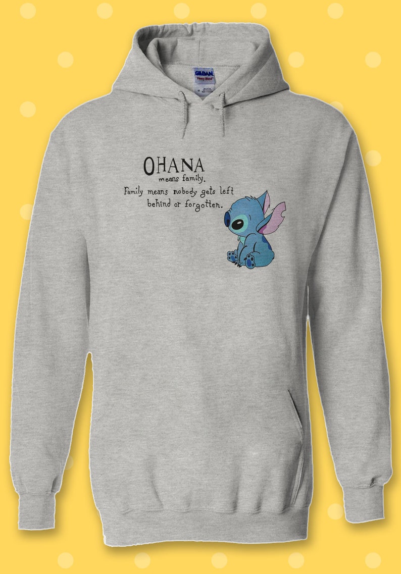 Disney Lilo and Stitch Ohana Cool Hoodie Sweatshirt Pullover - Etsy Canada