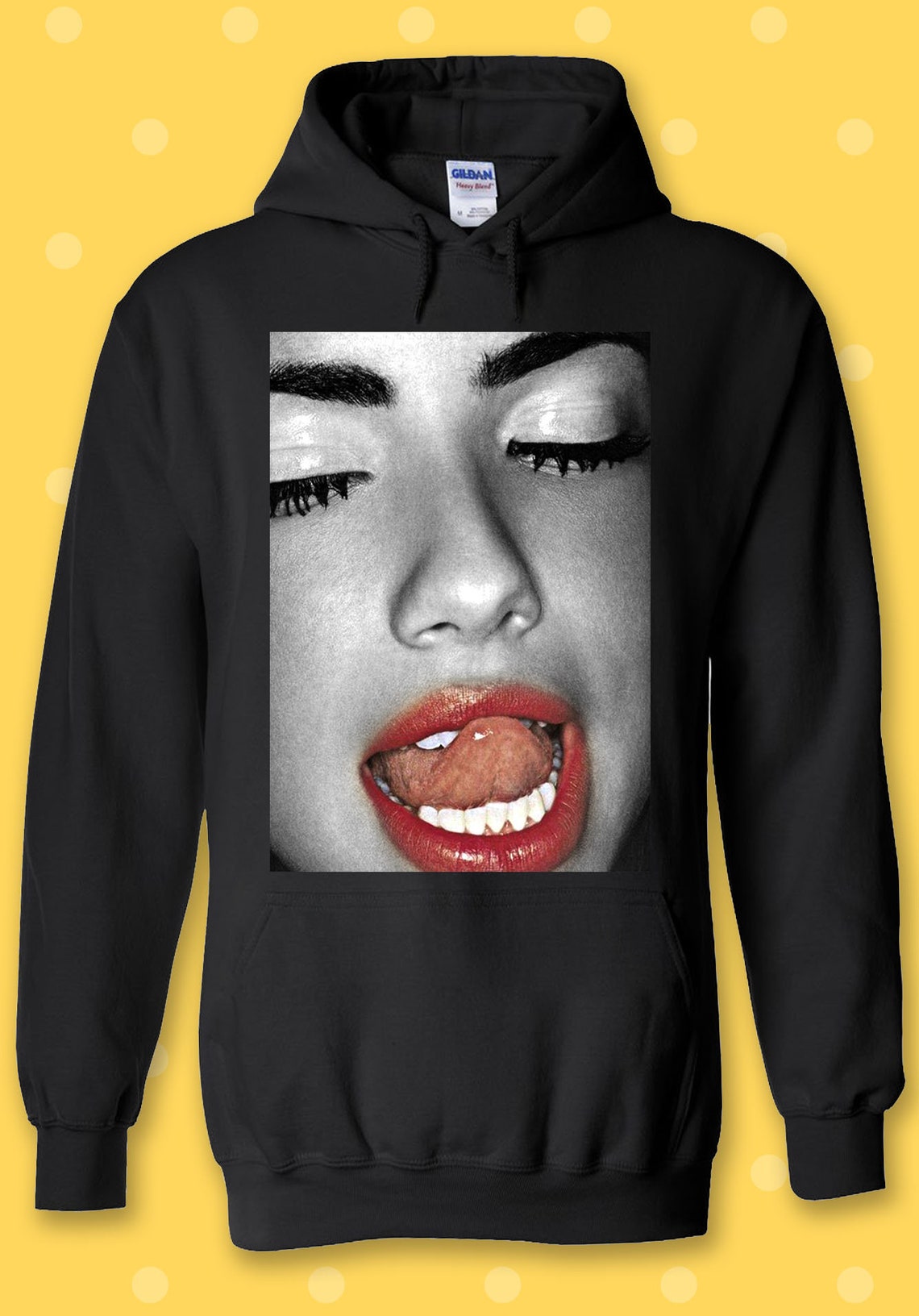 Sexy Red Lips Lesbian Kiss Cool Hoodie Sweatshirt Pullover Men Etsy