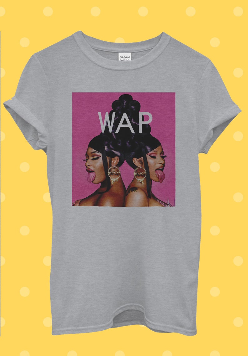 Cardi-b Megan Three Stallion WAP Men Women Top Unisex T Shirt 2642 Cardi-b Megan Three Stallion WAP Men Women Top Unisex T Shirt 2642