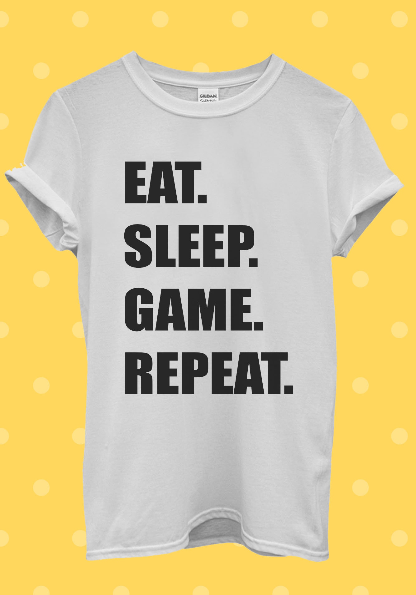 T-shirt Pokémon Eat Sleep Repeat Unisexe - 100% Coton, Imprimé Snorlax - Col Rond, Coupe Classique