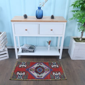 1&#39;6x3&#39;1 ft, TURKISH DOORMAT RUG, Vintage Rug, Handmade Rug, Small Rug 2x3, Interior Designer, Home Decor, Rug 2x4, Colorful Rug, Boho Rug