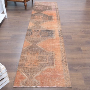 2&#39;5x10&#39;5 ft, TURKISH RUG RUNNER, Neutral Wool Handmade Rug Runner, Rug Runner, 3x10 Rug Runner, Kitchen Runner Rug, Narrow Runner Rug, Rugs