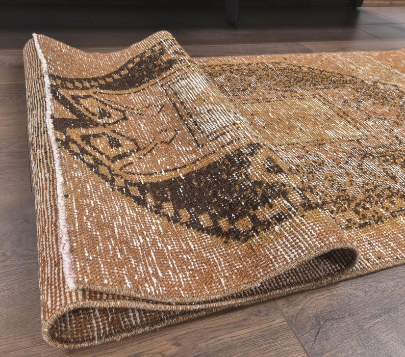 Runner 2x7 Vintage Rug TURKISH RUNNER RUG Faded Rug Home Decor Oushak Rug Kitchen Rug 2.3x6.2 ft Handmade Rug Interior Designer