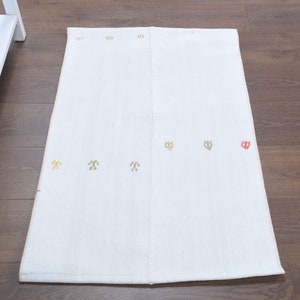 2x3 WHITE RUG, SMALL Area Rug, Kilim Rug, Flatweave Rug, Kitchen Rug, Bohemian Rug, Turkish Kilim, 2x3 Area Rug, Wool Rug, Oushak Rug, Rugs