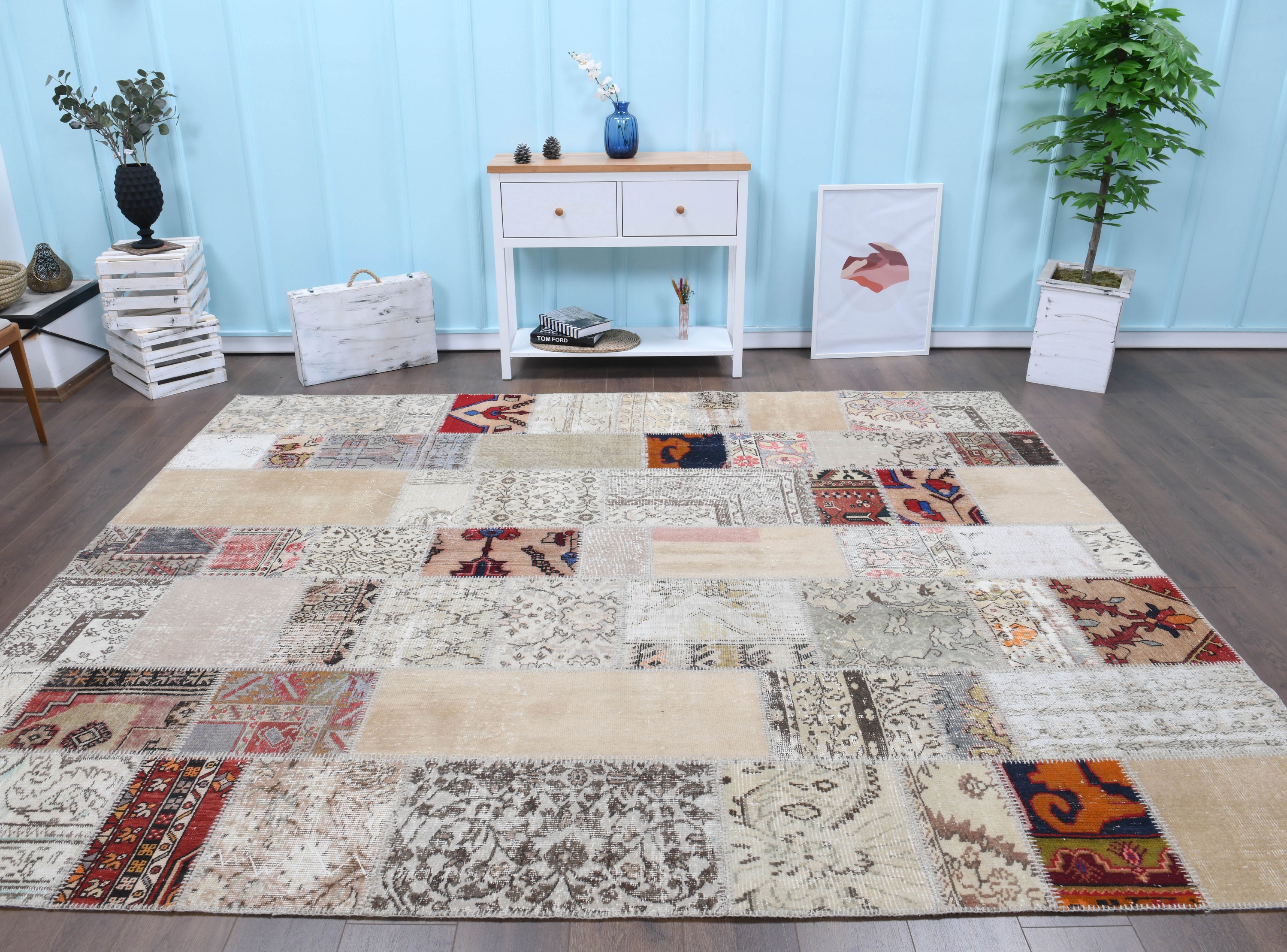 No.25 ヴィンテージラグ M トルコ マット turkish rug Vintage Turkish