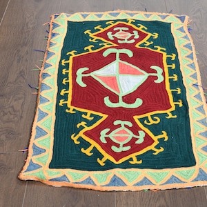 1&#39;5x2&#39;9 ft, Artisan Crafted Entry Rug, VINTAGE TURKISH RUG, Nature Rug, Area Rug Kitchen, Vintage Rug, Green Entrance Rug, Hand Knotted Rug