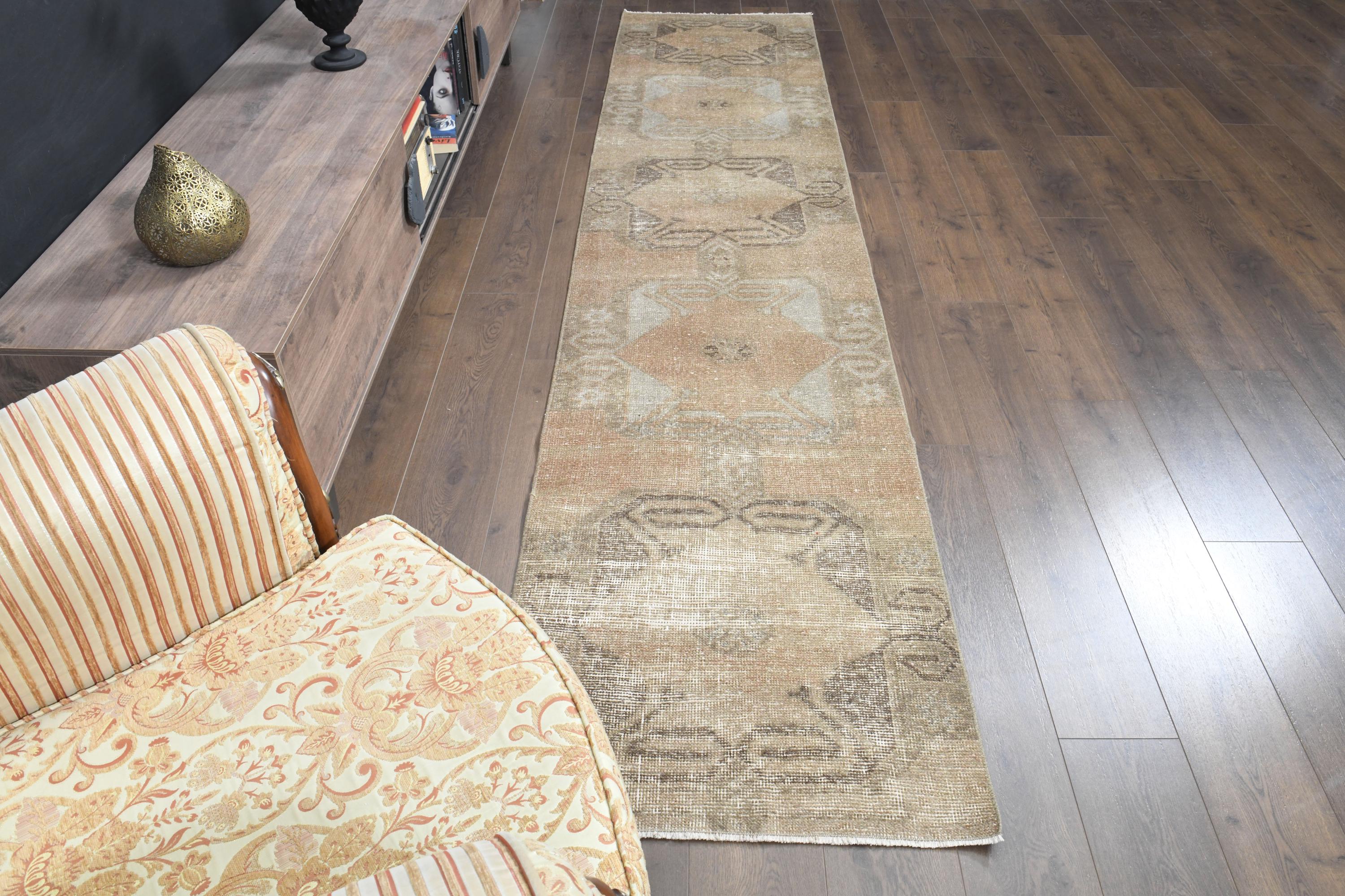 117×218美品 優しいベージュ フローラルメダリオン トルコヴィンテージ