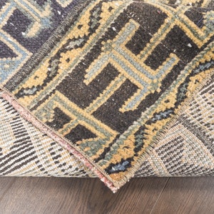 2x5 SMALL Patchwork Runner, Turkish Minimalist Rug, , Short Kitchen Runner, Handmade Rug, Patchwork Tribal Vintage Rug, Home Decoration