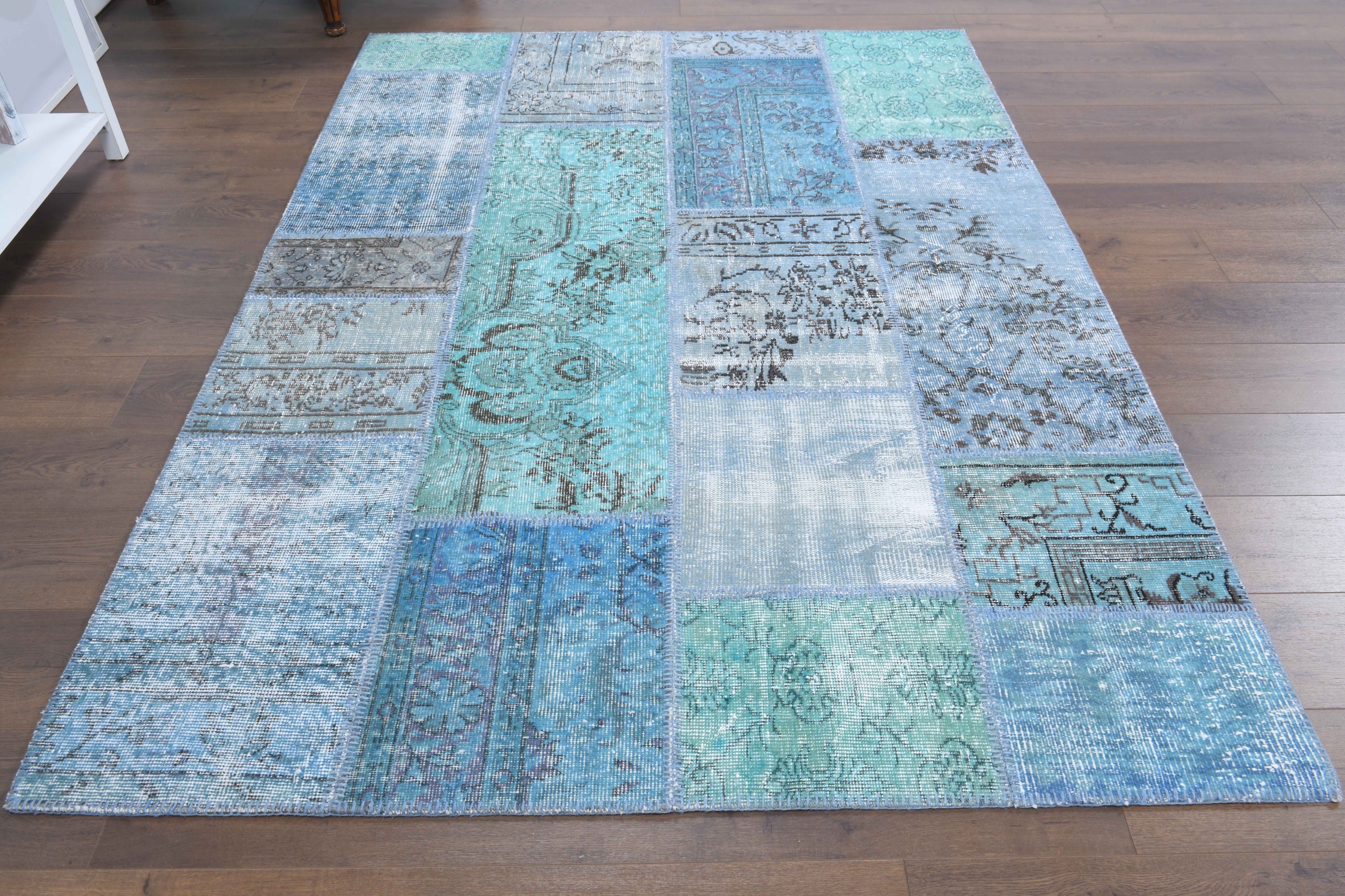 52.5×185.5 Patchwork ViNTAGE TURKiSH RUG Patchwork Rug, 5.2 X 7.4 Ft Vintage Rug, Turkish Rug