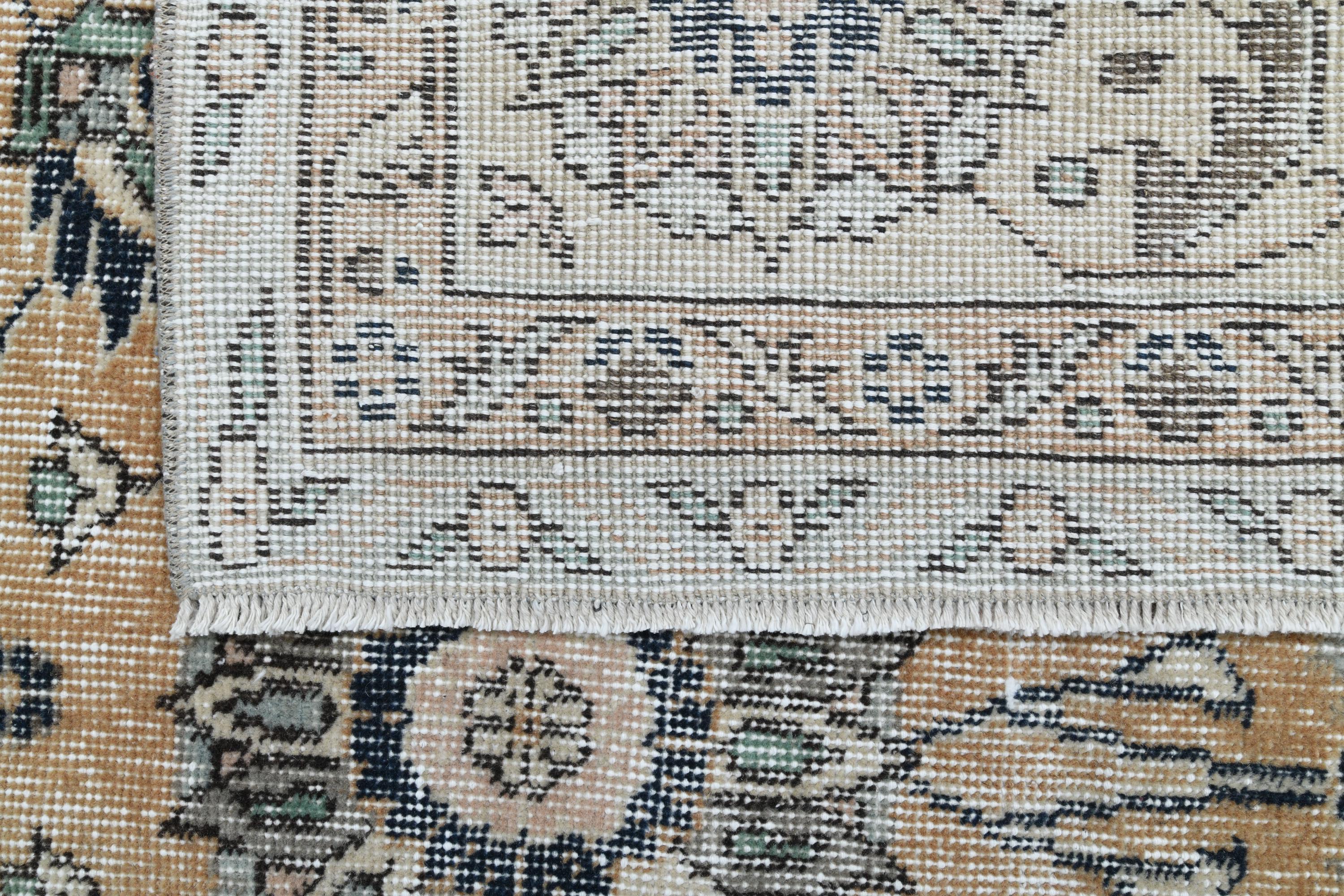 Vintage Turkish Area Rug 8.3x11.6 Ft: Hand-knotted Statement Decor