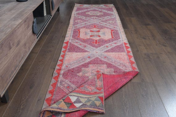 トルコ　ヴィンテージラグ　ランナーラグ　ブラウン系 トルコ ヴィンテージラグ ブラウン ランナーラグ 【公式通販】