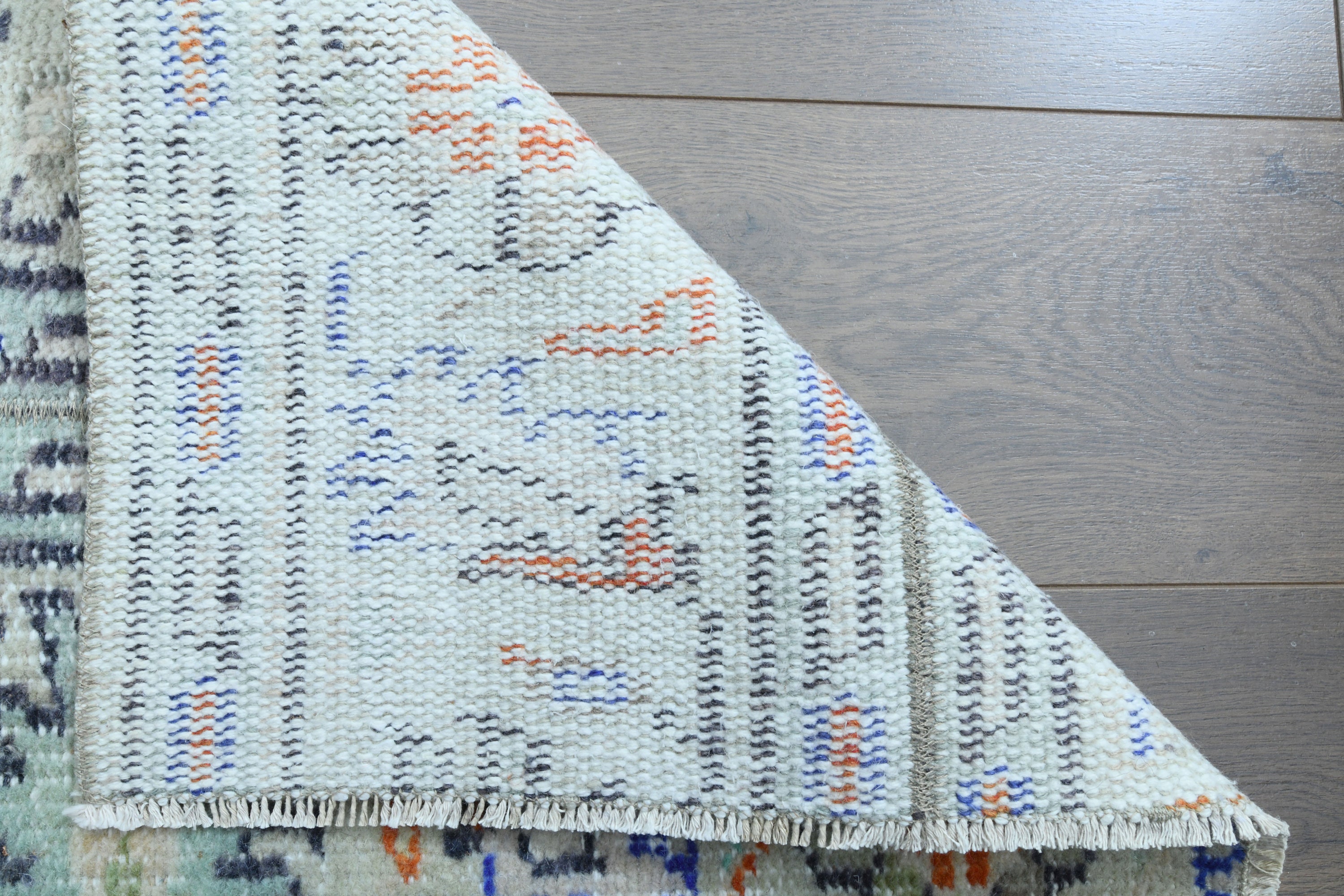 ベージュ／57×219ブルー　パッチワーク　ランナー　トルコヴィンテージラグ ベージュ／57×219ブルー パッチワーク ランナー トルコヴィンテージ